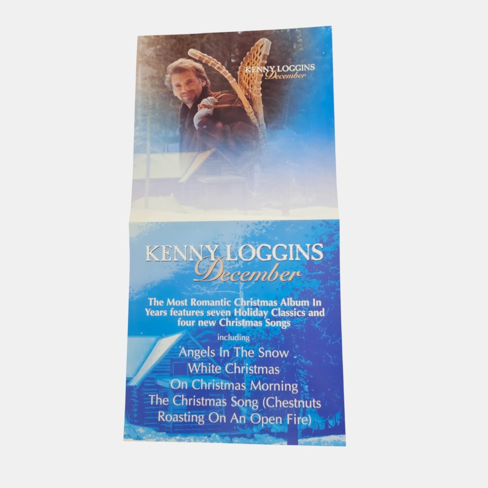 Kenny Loggins December 1998 Promo Poster 12x24 Double Sided Columbia Pop Rock
